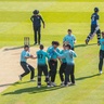 Cambridge Men's Blues playing a T20 Varsity match at Lord's Cricket Ground.